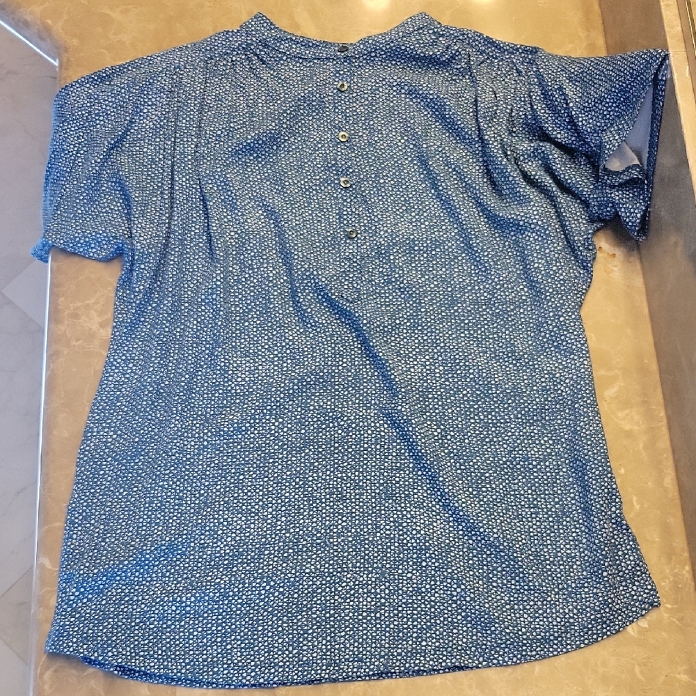 Anthropologie Blue Button Down Shirt